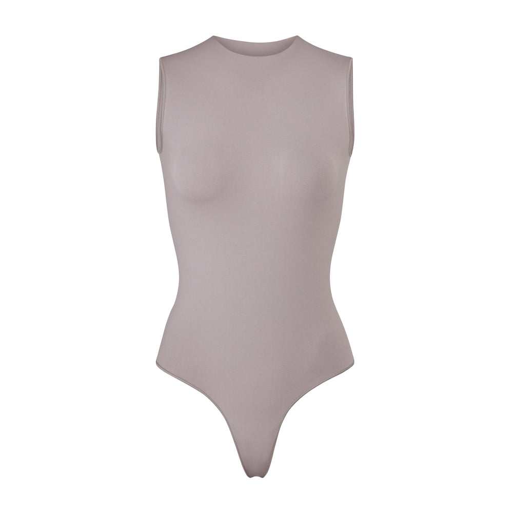 Sleeveless Bodysuit Skims ESSENTIAL CREW NECK Grise | 258MNFQRE