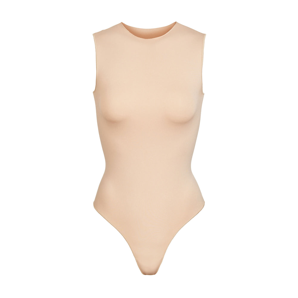 Sleeveless Bodysuit Skims ESSENTIAL CREW NECK Marron Grise | 321VKBAQF