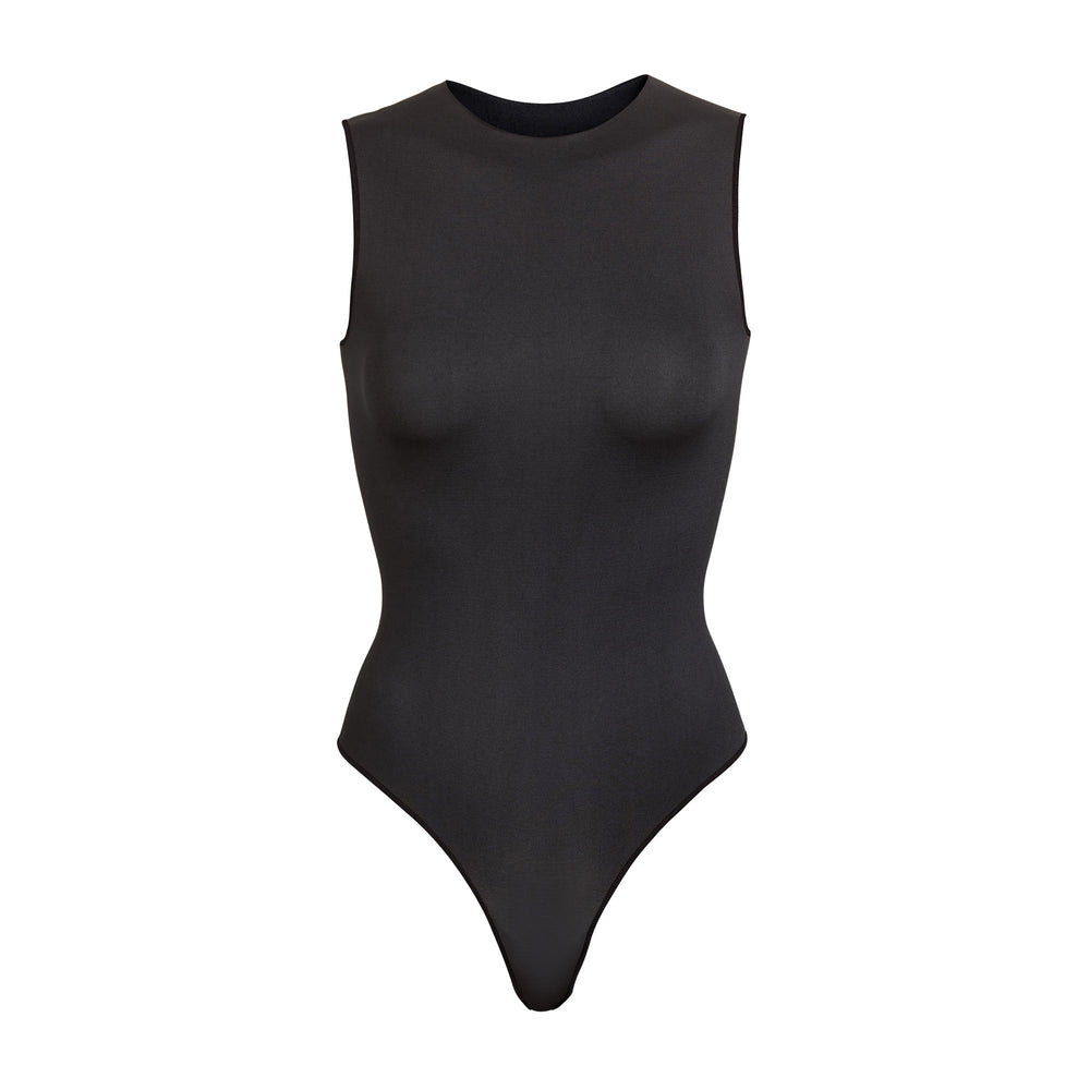 Sleeveless Bodysuit Skims ESSENTIAL CREW NECK Noir | 917PIUAJO