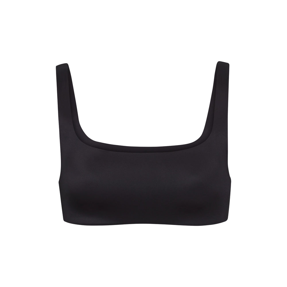 Square Neck Bra Skims STRETCH SATIN Noir | 609NSTCID