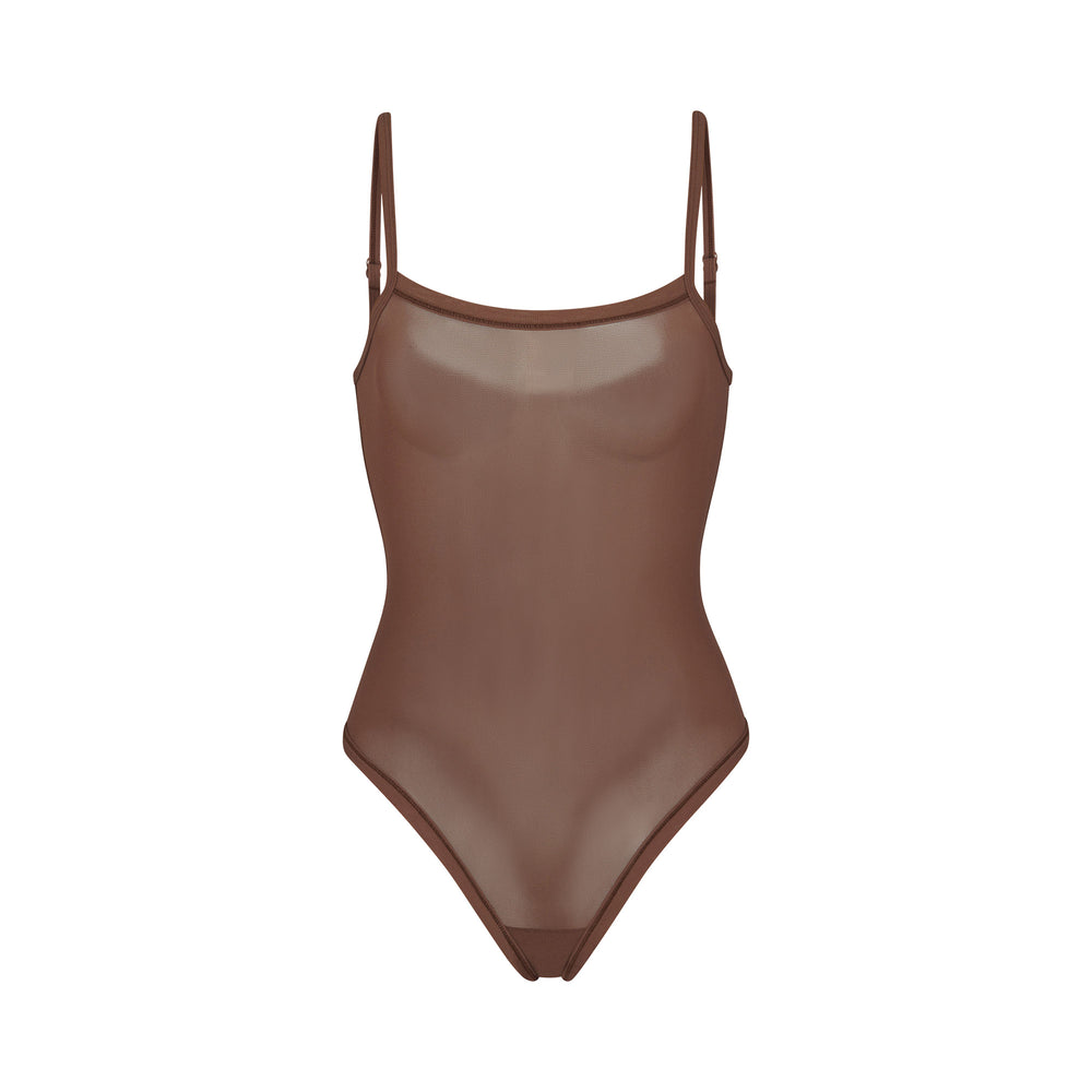 Strappy Bodysuit Skims SUMMER MESH Marron | 931FNKPVU