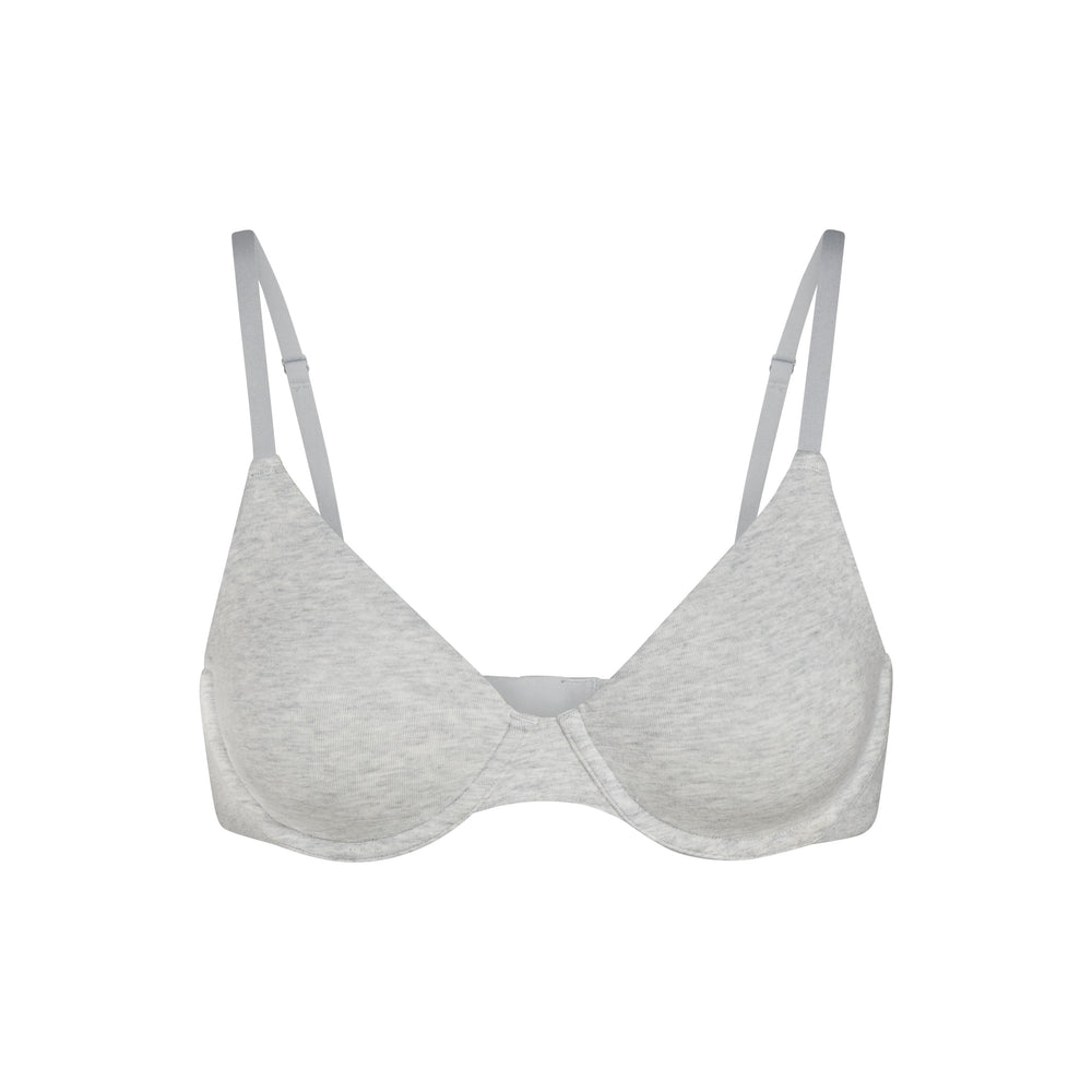 T-shirt Bra Skims COTTON JERSEY Grise Clair | 789BPZAON