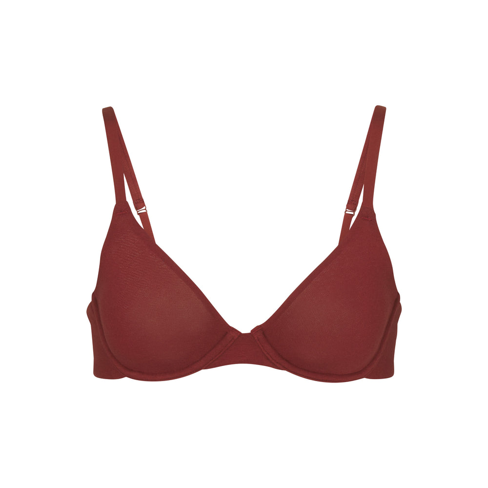 T-shirt Bra Skims COTTON JERSEY Rouge Foncé | 596BLUZNG