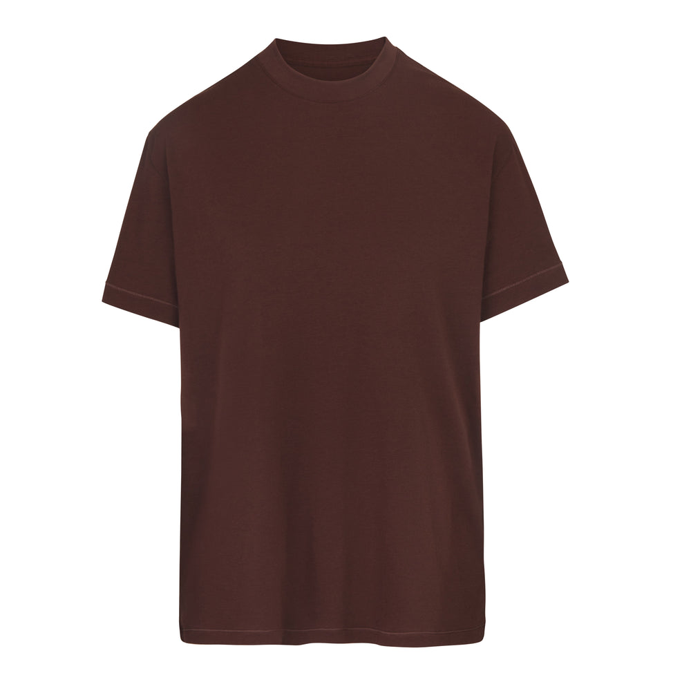 T-shirt Skims BOYFRIEND Chocolat | 481RLPWEU