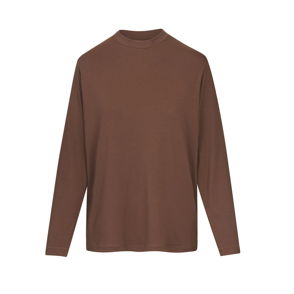 T-shirt Skims BOYFRIEND LONG SLEEVE Abricot | 746HBUXNO