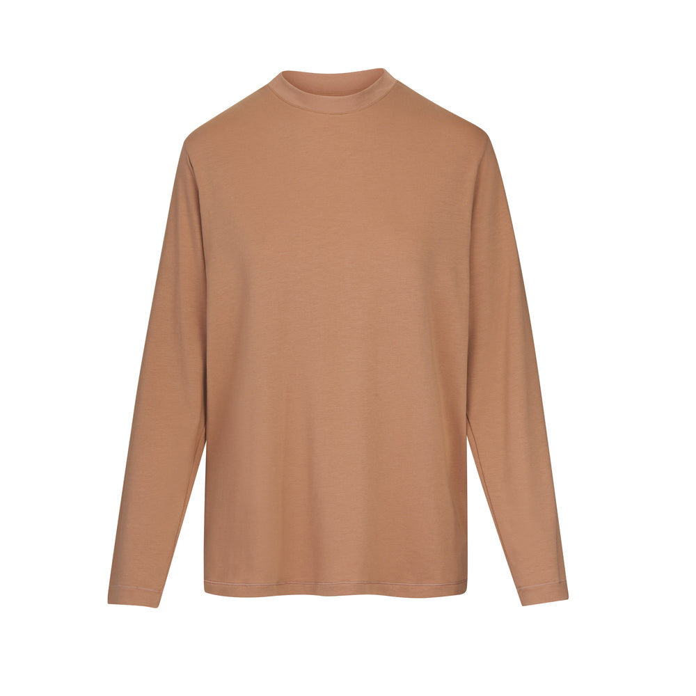 T-shirt Skims BOYFRIEND LONG SLEEVE Abricot | 784QLJMEI