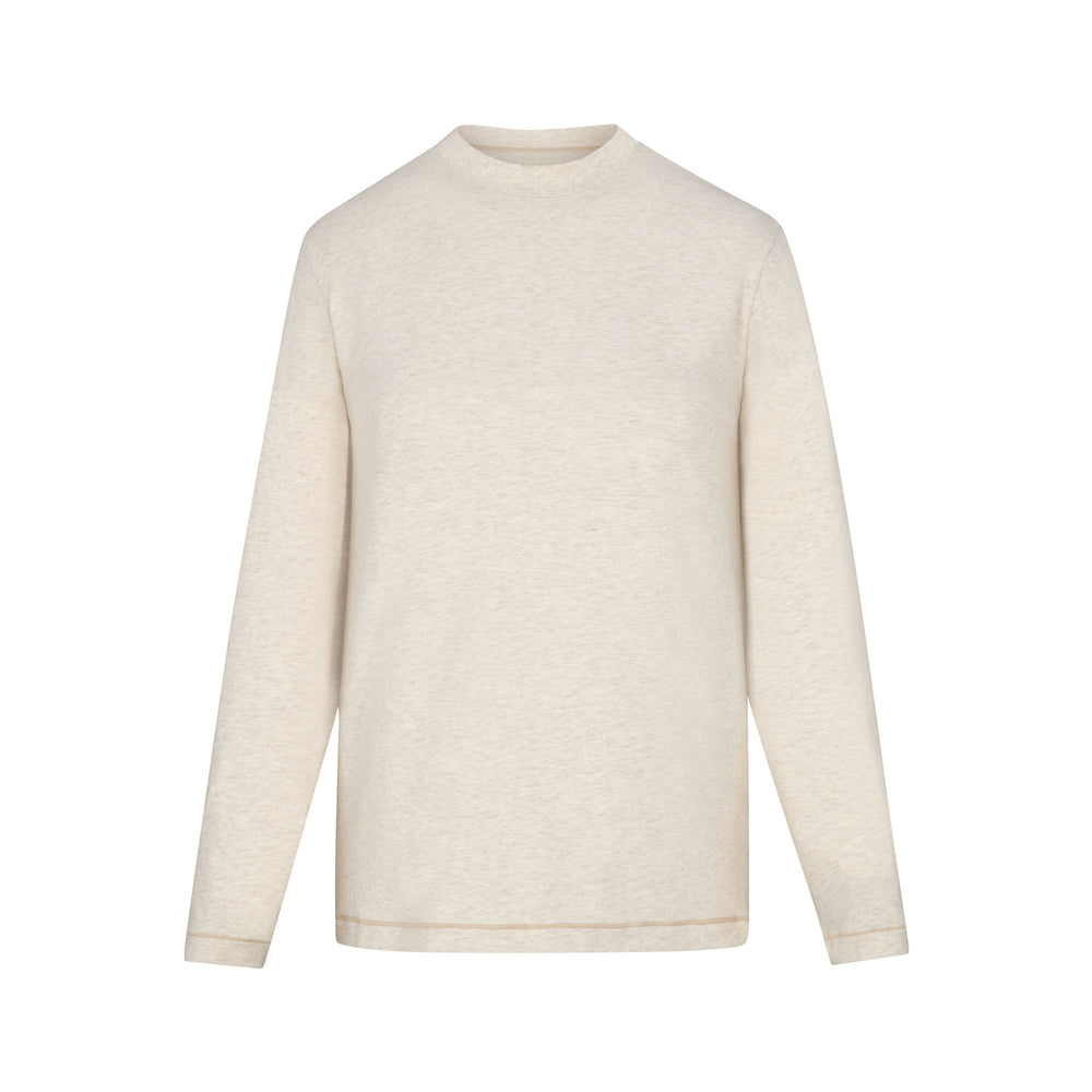 T-shirt Skims BOYFRIEND LONG SLEEVE Blanche | 190TVEUIM