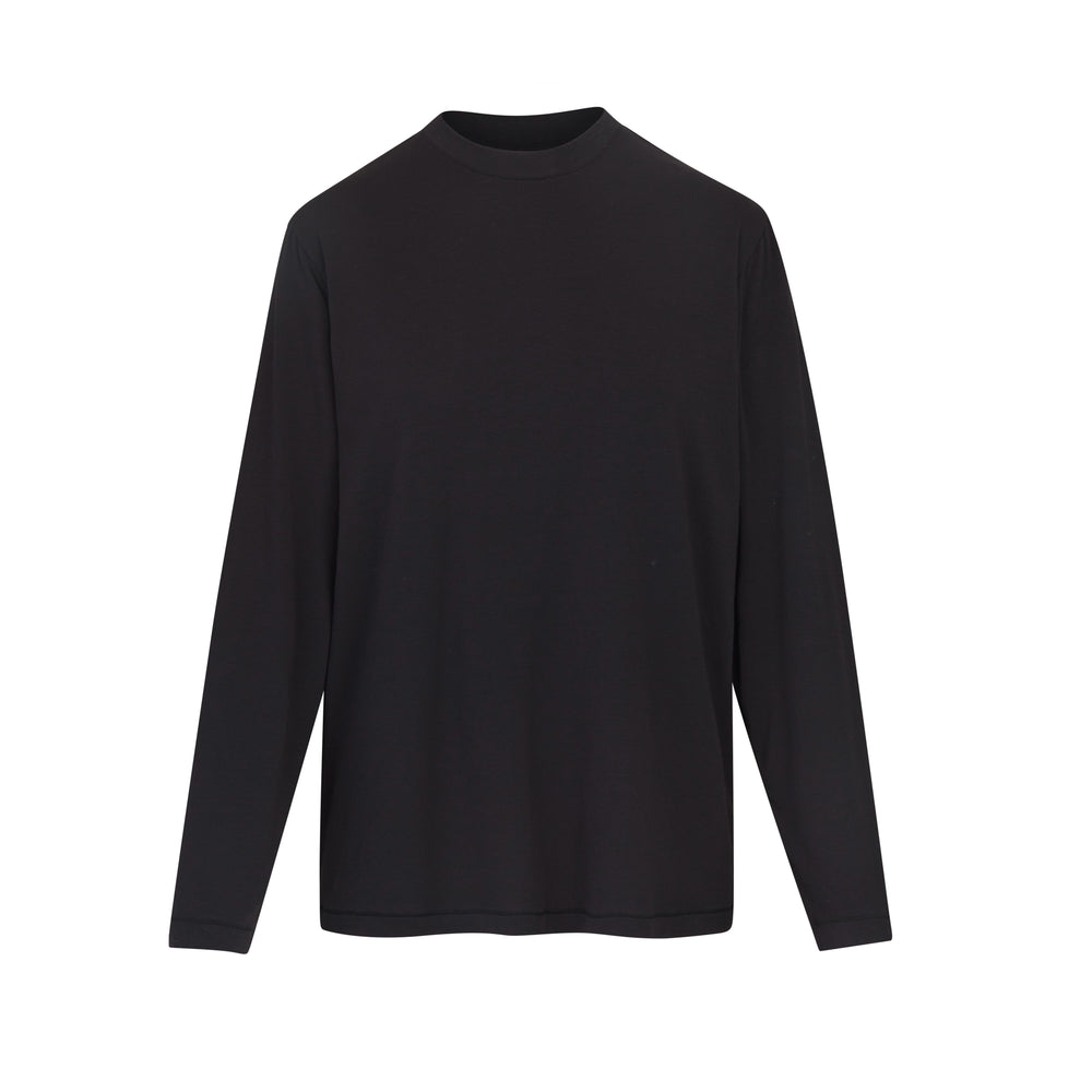 T-shirt Skims BOYFRIEND LONG SLEEVE Noir | 035JKDENU