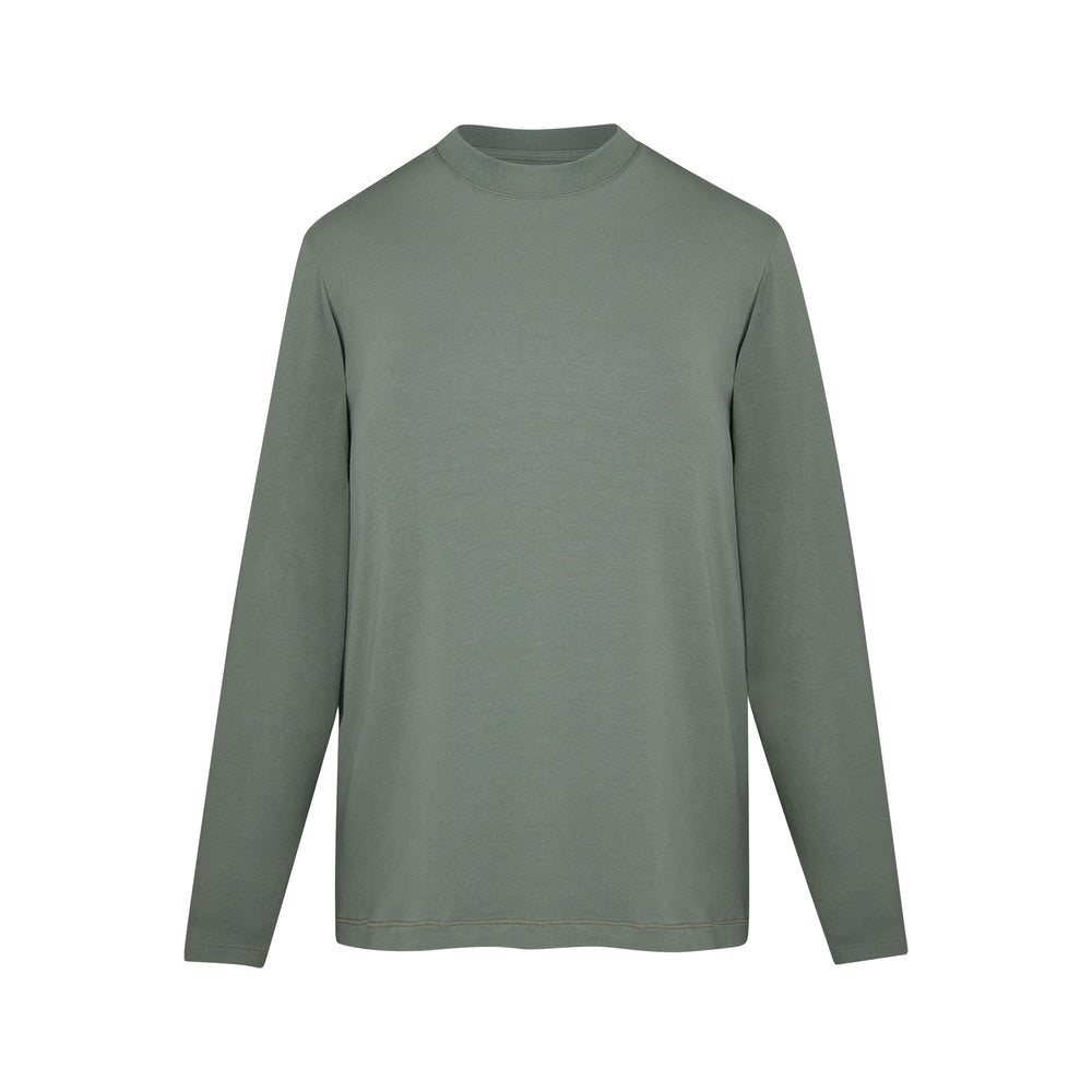 T-shirt Skims BOYFRIEND LONG SLEEVE Vert Clair | 935TFKGZR