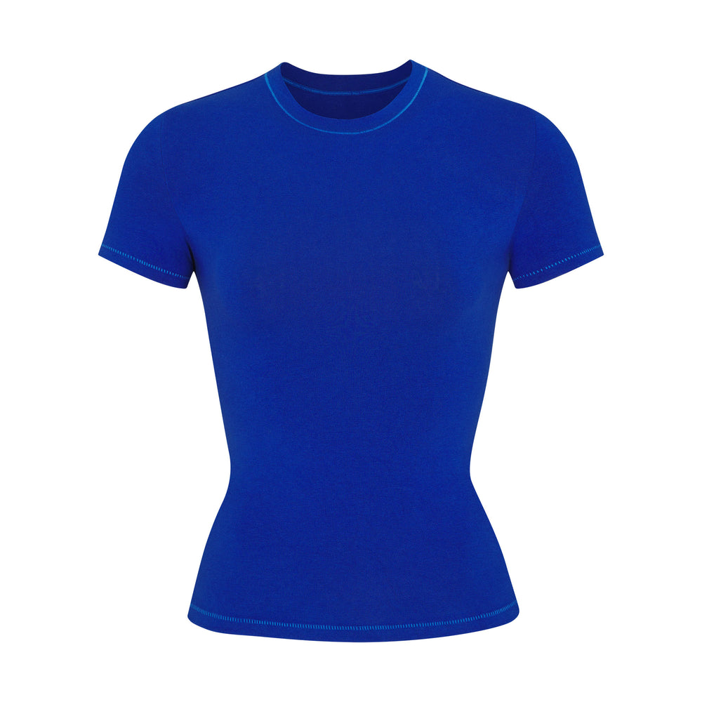 T-shirt Skims COTTON JERSEY Bleu | 573YLEXDJ