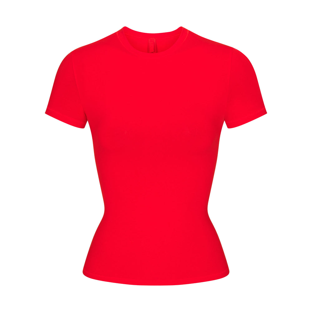 T-shirt Skims COTTON JERSEY Rouge | 643NUFYOK