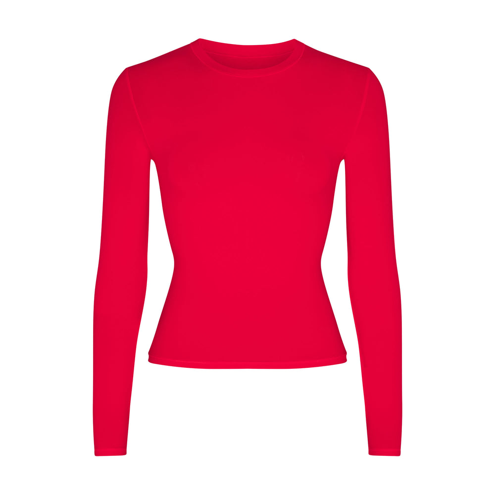 T-shirt Skims FITS EVERYBODY LONG SLEEVE Rouge | 193YWESIX