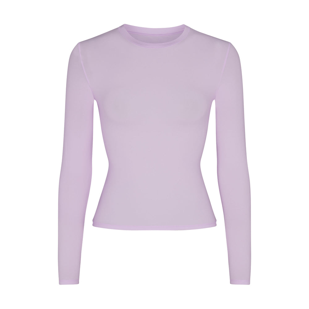 T-shirt Skims FITS EVERYBODY LONG SLEEVE Violette | 693ISKZLD