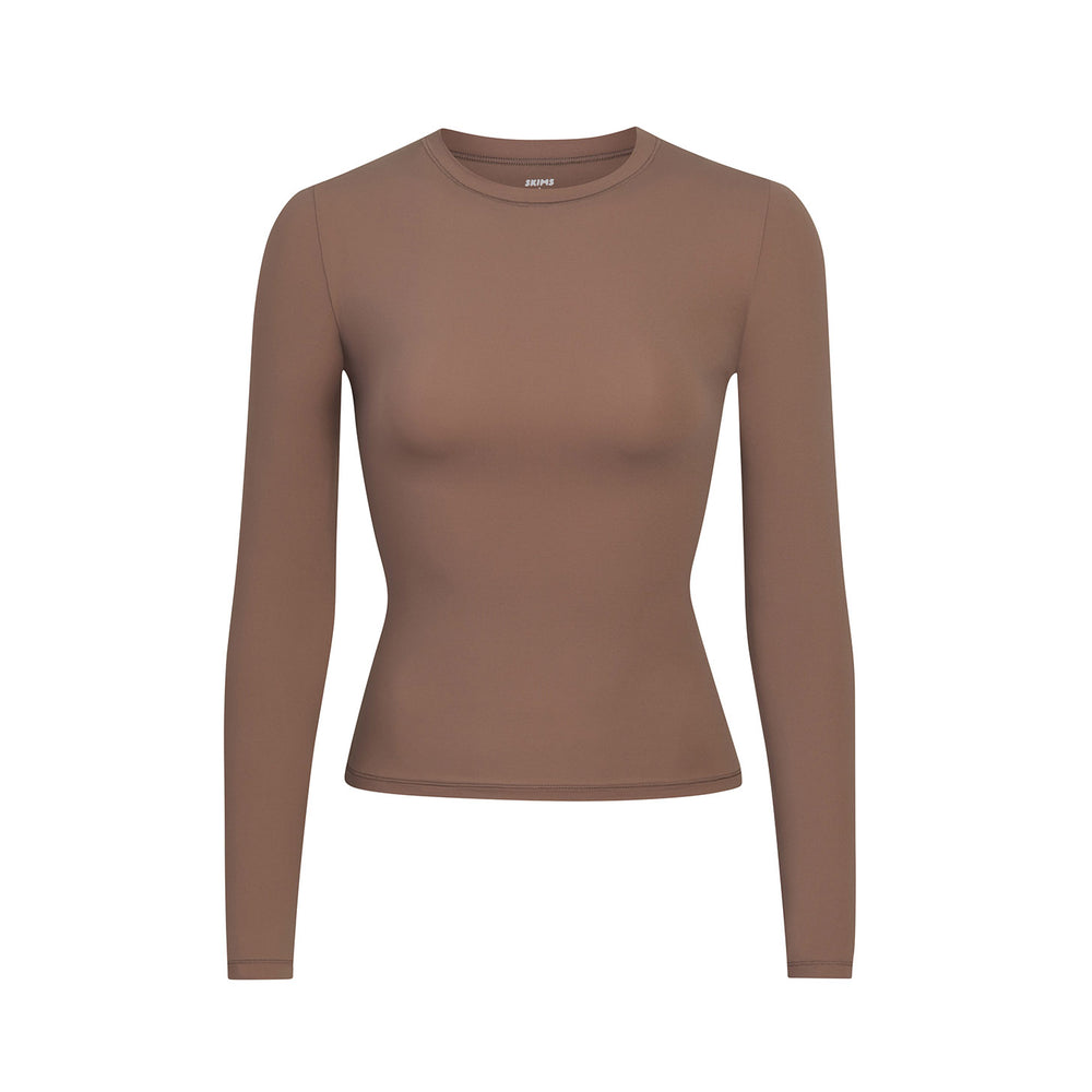 T-shirt Skims FITS EVERYBODY LONG SLEEVE Marron | 814MVDART