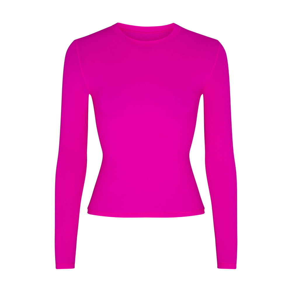 T-shirt Skims FITS EVERYBODY LONG SLEEVE Fushia | 849NCOTQK