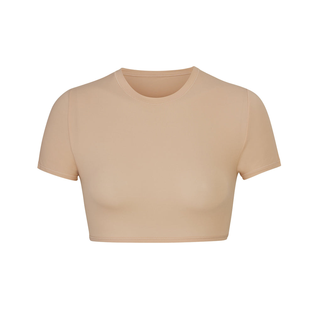 T-shirt Skims FITS EVERYBODY SUPER CROPPED Beige | 071CWLVBO