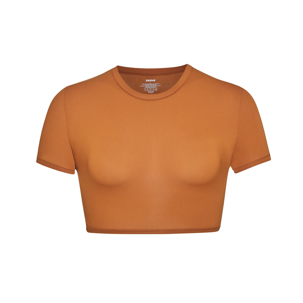 T-shirt Skims FITS EVERYBODY SUPER CROPPED Cuivre | 705IOSFRZ