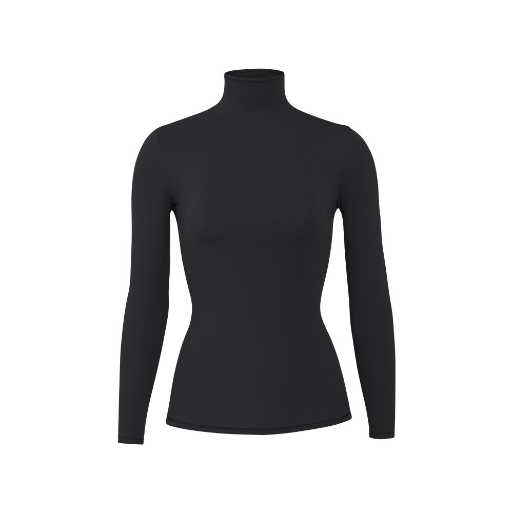 T-shirt Skims FITS EVERYBODY TURTLENECK Noir | 987IHFCGX