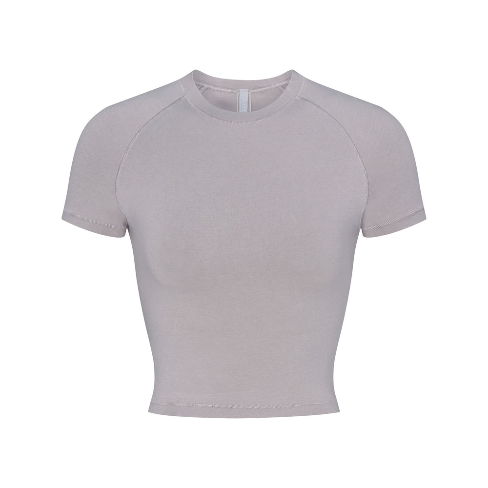 T-shirt Skims NEW VINTAGE CROPPED RAGLAN Argent | 271WCPYJE