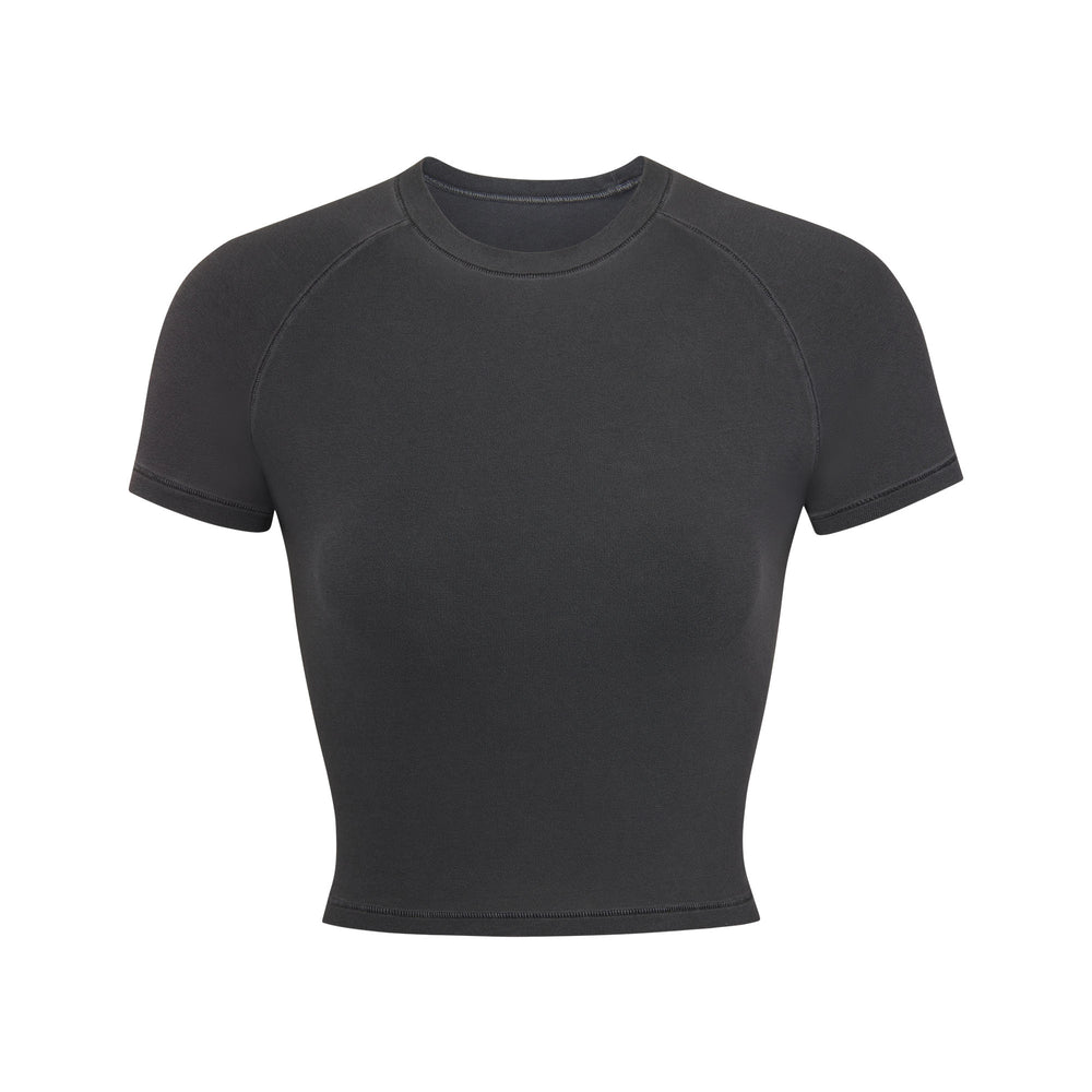 T-shirt Skims NEW VINTAGE CROPPED RAGLAN Grise | 846QTIKLS