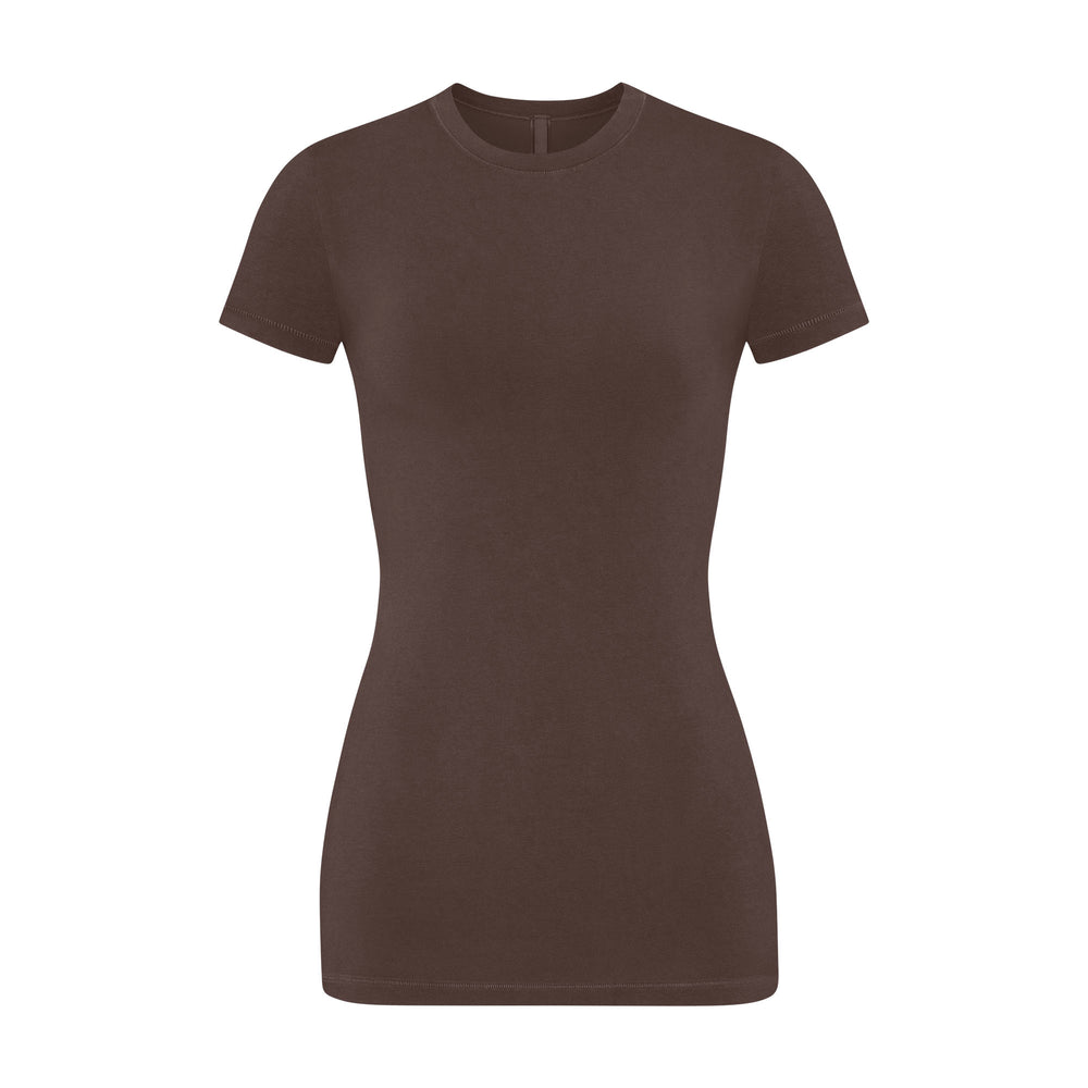T-shirt Skims NEW VINTAGE LONG Chocolat | 019AUEDQI