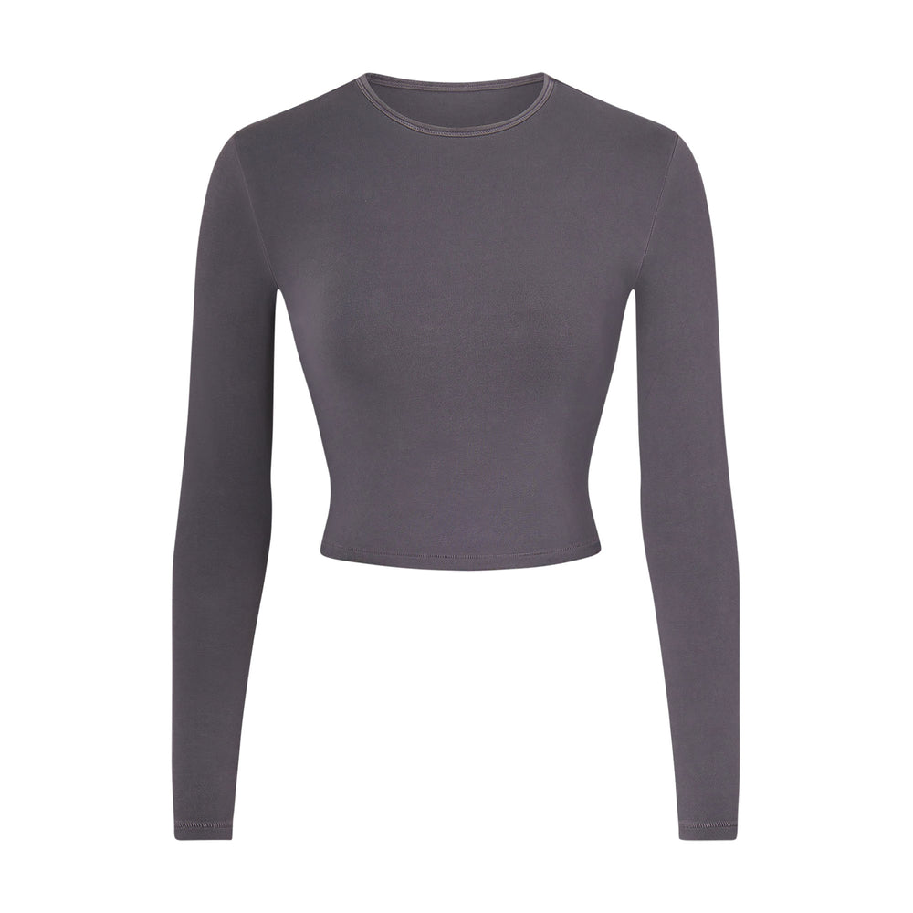T-shirt Skims NEW VINTAGE LONG SLEEVE Grise | 029QPNRXG
