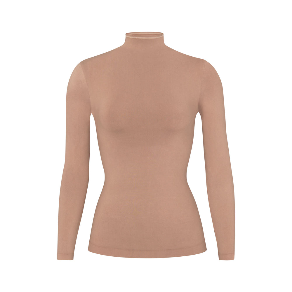 T-shirt Skims SOFT SMOOTHING TURTLENECK TOP Abricot | 130OIVKUP
