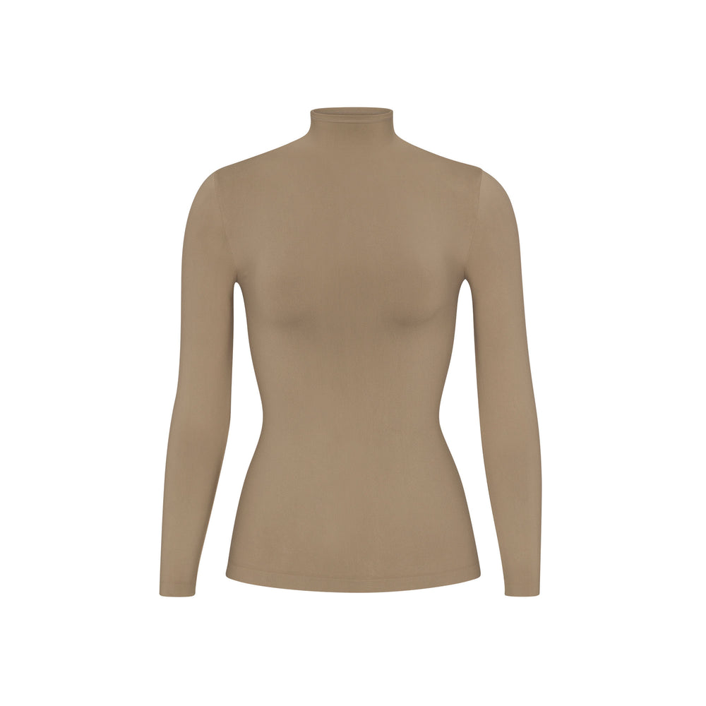 T-shirt Skims SOFT SMOOTHING TURTLENECK TOP Abricot | 594KOYVEI