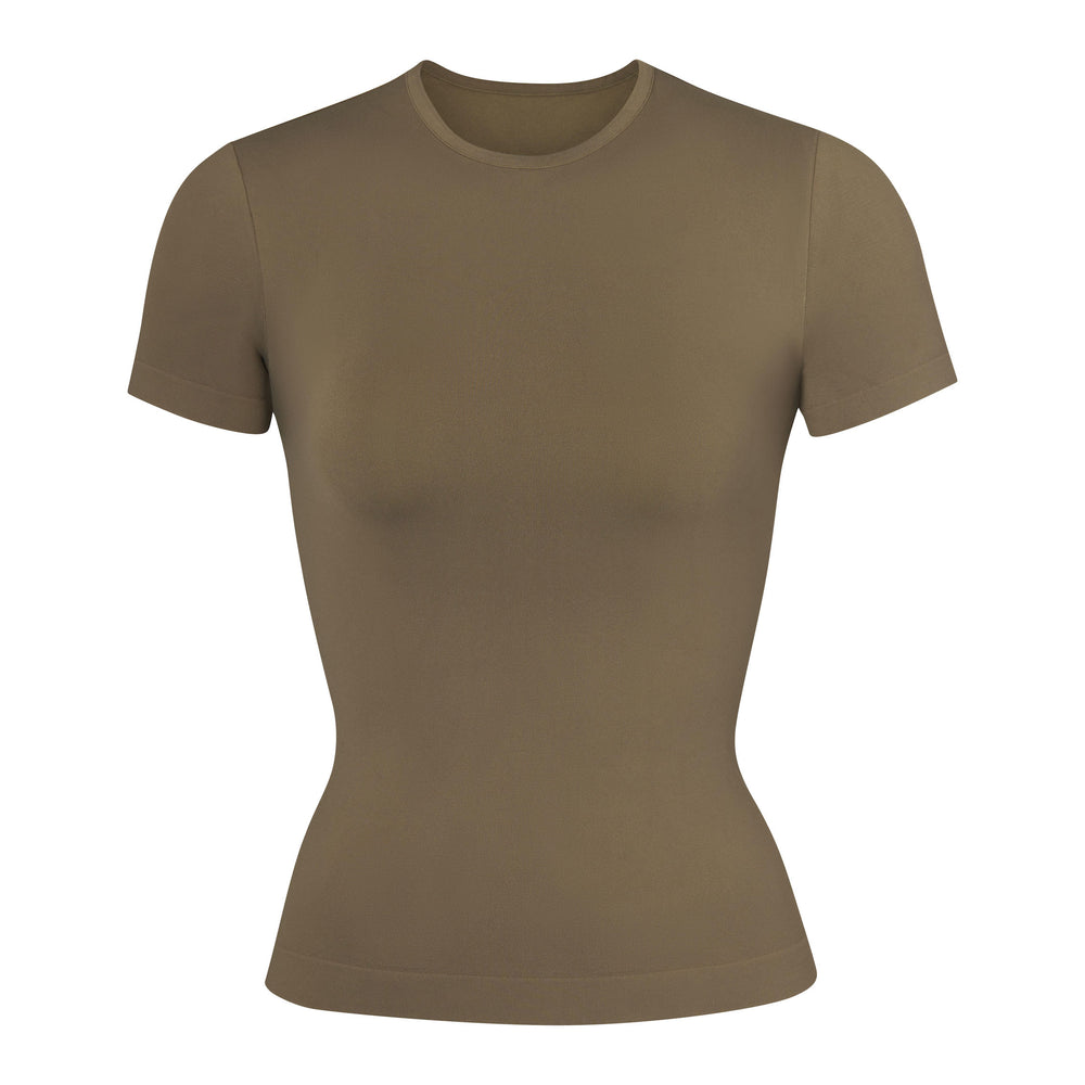 T-shirt Skims SOFT SMOOTHING Vert | 876PEKUSQ