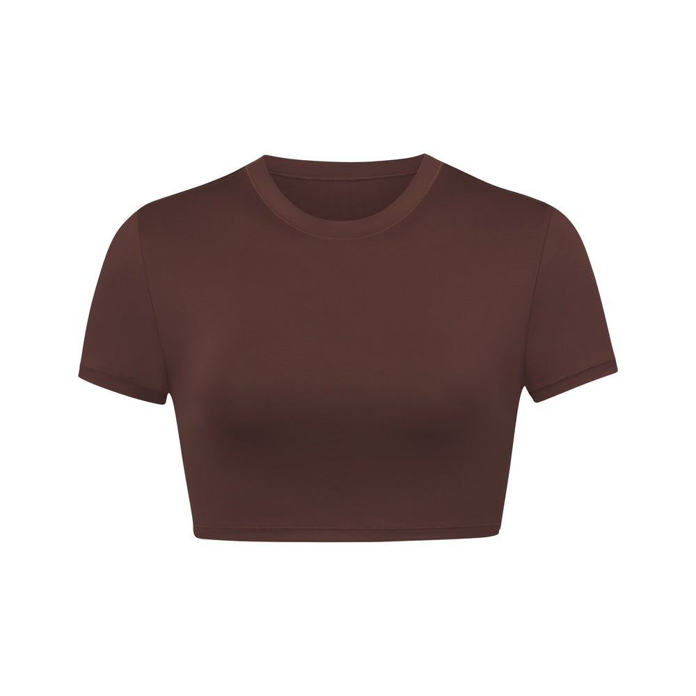 T-shirt Skims SWIM Chocolat | 068NRQMAK
