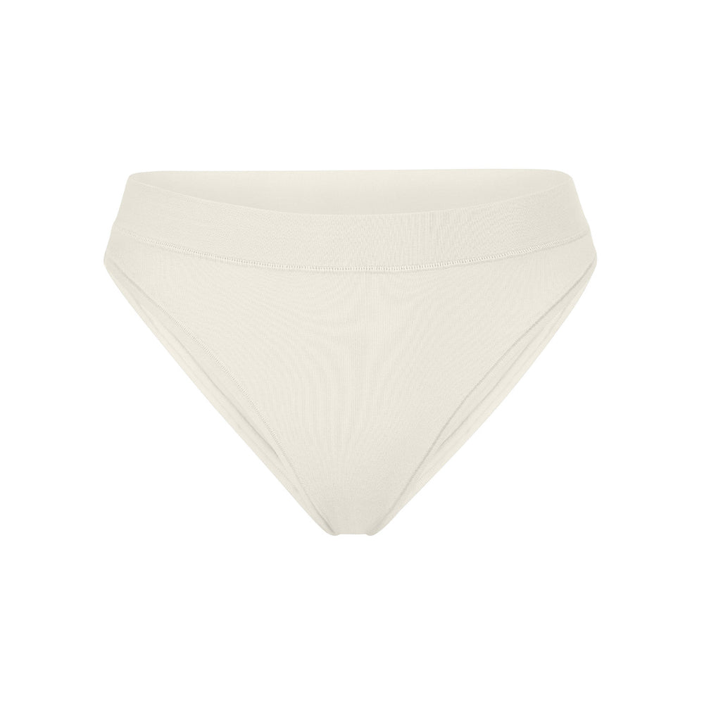 Tanga Skims COTTON JERSEY CHEEKY Blanche | 576KSOPYG