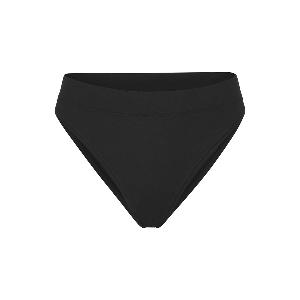 Tanga Skims COTTON JERSEY CHEEKY Noir | 925JZVCKU