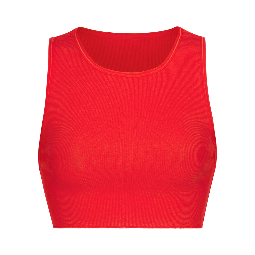 Tank Skims COTTON RIB SUPER CROP Rouge | 056ZUHSTW