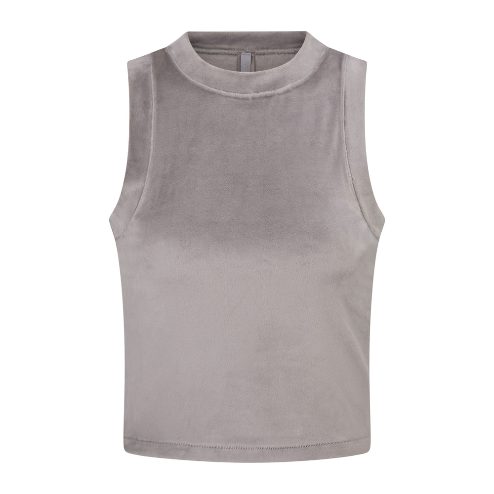Tank Skims VELOUR CREW NECK Grise | 453JWISUP