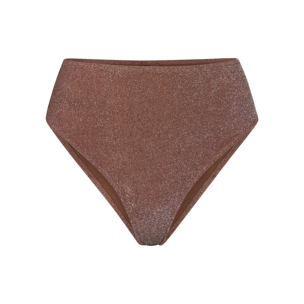 Two Pieces Skims GLITTER SWIM MID WAIST BOTTOM Marron | 407UVEBKA