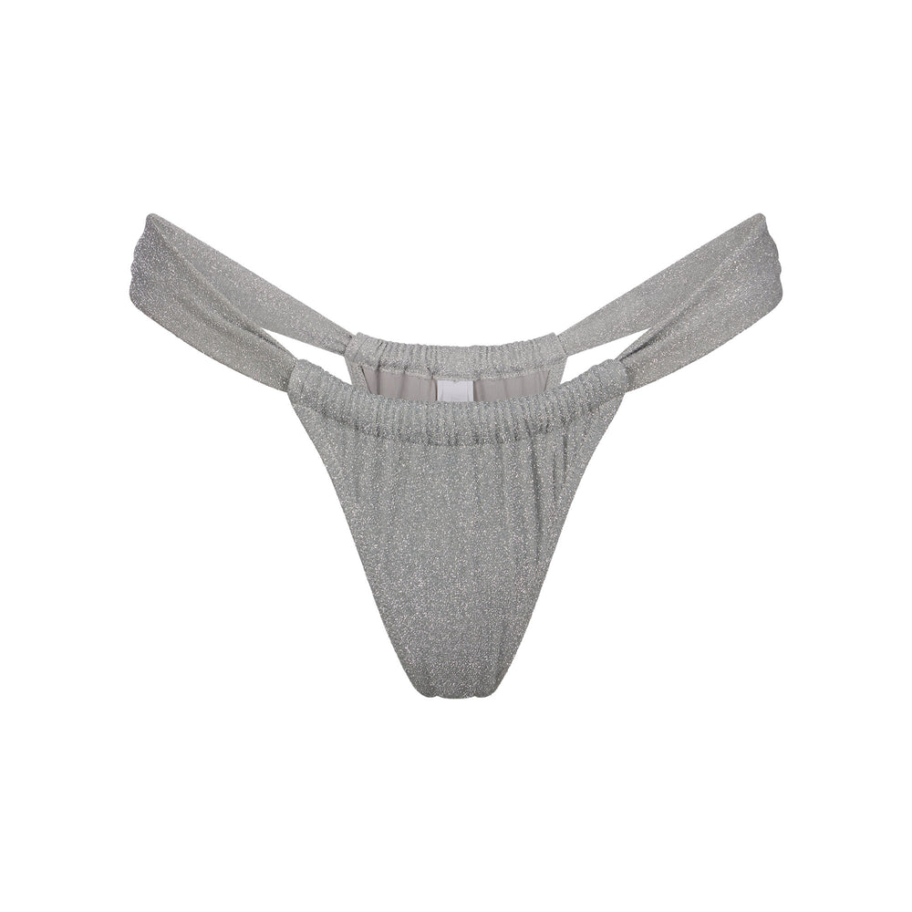 Two Pieces Skims GLITTER SWIM RUCHED BIKINI TANGA Grise | 423WSDXFH