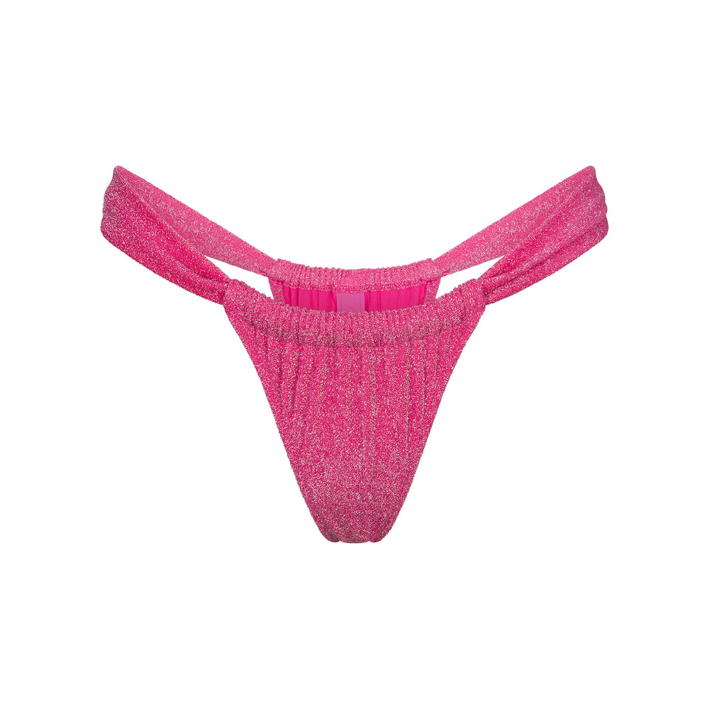 Two Pieces Skims GLITTER SWIM RUCHED BIKINI TANGA Rose | 738SGNKRA