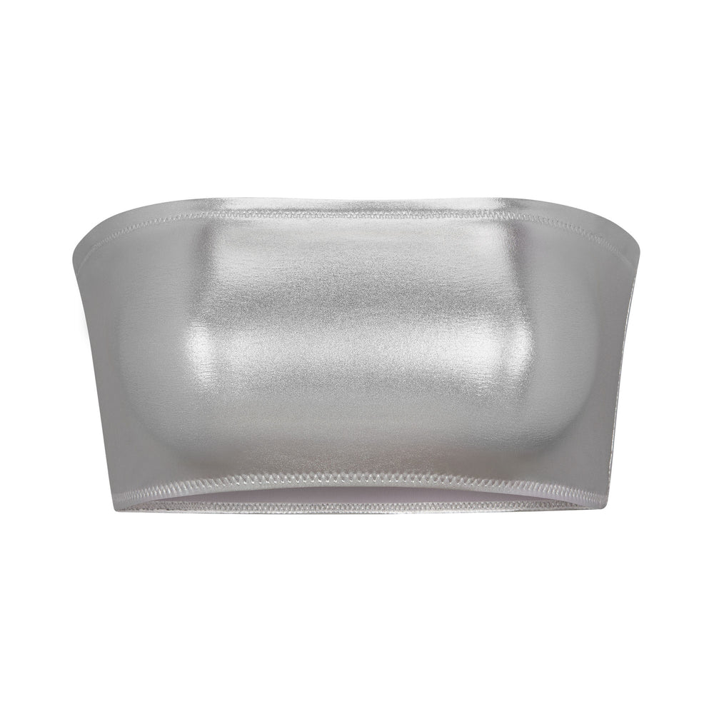 Two Pieces Skims METALLIC SWIM BANDEAU BIKINI TOP Grise | 420UHWPRY