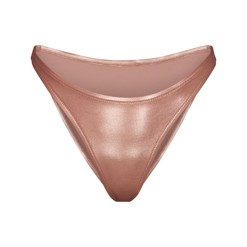 Two Pieces Skims METALLIC SWIM DIPPED MID WAIST BOTTOMS Rose Doré | 259CJWQXR
