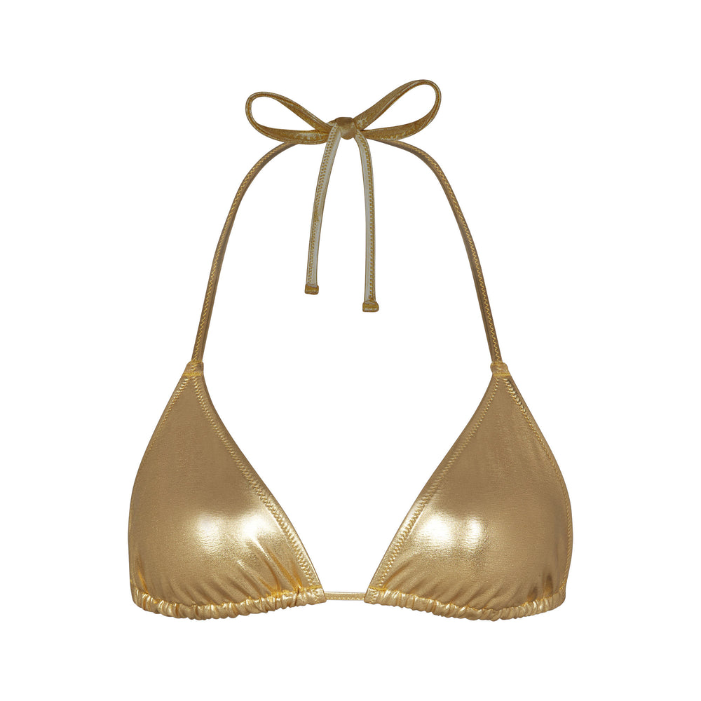 Two Pieces Skims METALLIC SWIM TRIANGLE TOP Doré | 839IVLNAZ