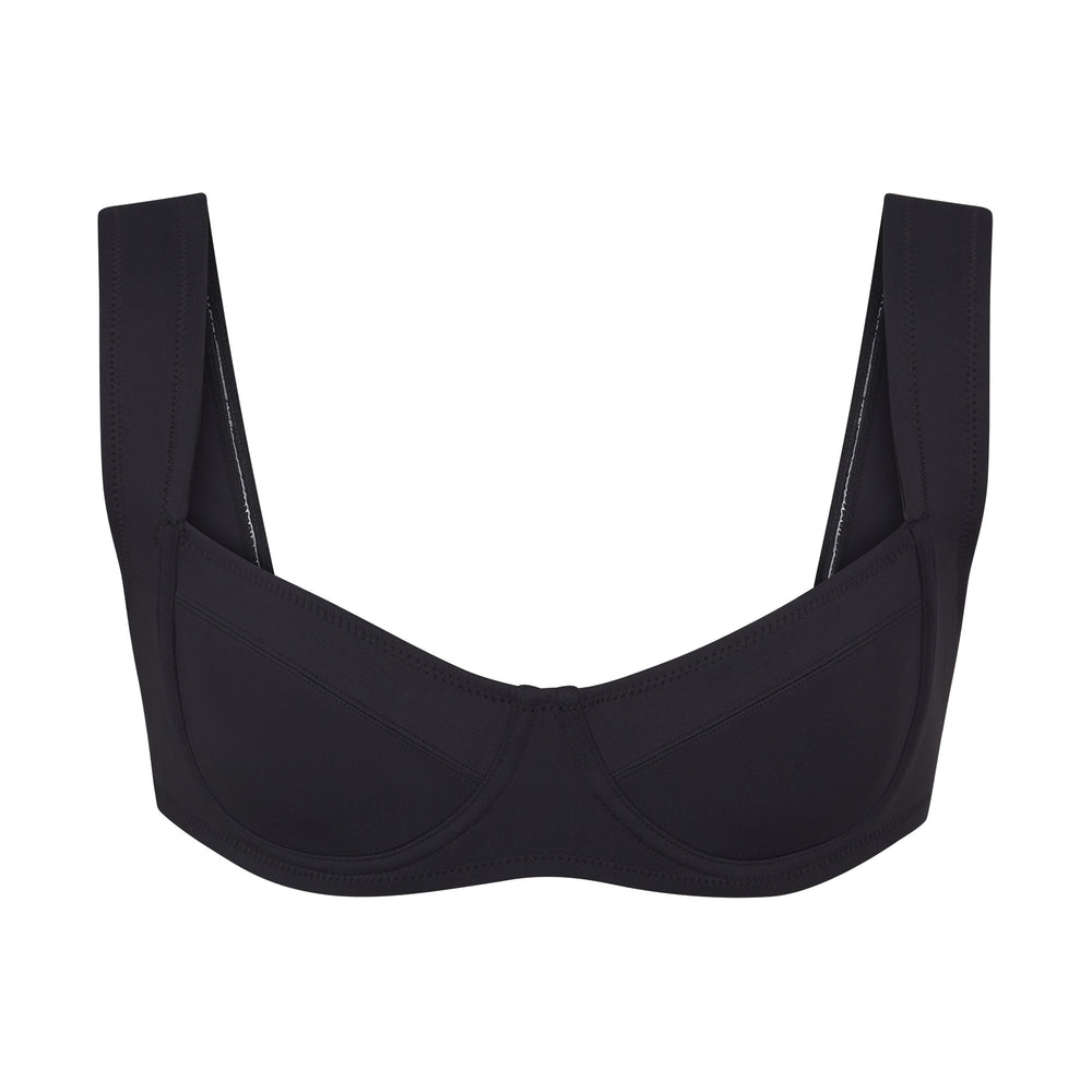 Two Pieces Skims SHAPING SWIM UNLINED UNDERWIRE BIKINI TOP Noir | 615RJCPFD