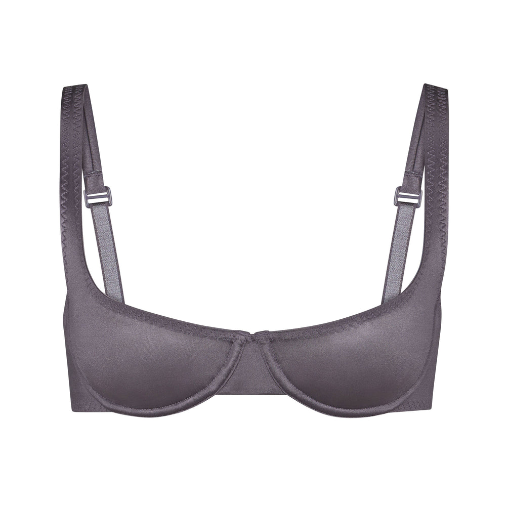 Underwire Bra Skims STRETCH SATIN SCOOP Violette | 147OMKDSH