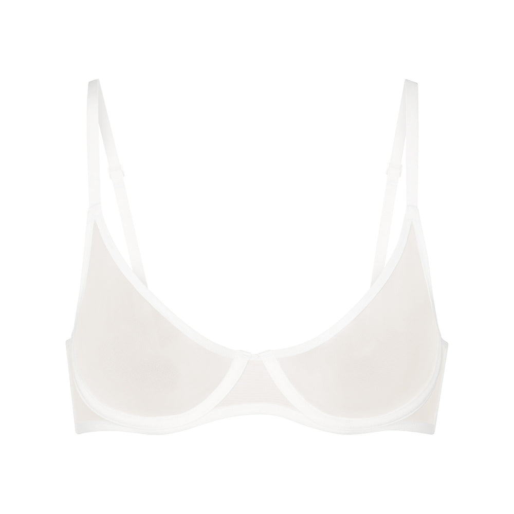 Underwire Bra Skims ULTRA FINE MESH SCOOP Blanche | 013VEYTGW